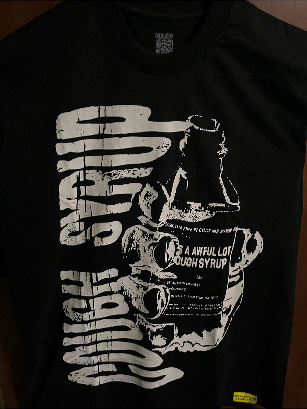 Thats an awful lot of cough syrup t-shirt size medium